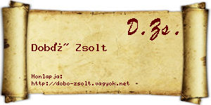 Dobó Zsolt névjegykártya