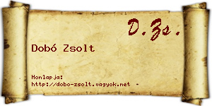 Dobó Zsolt névjegykártya